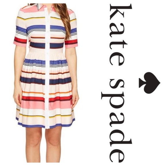 New KS Spice Things Up Berber Stripe Shirtdress - Picture 3 of 7